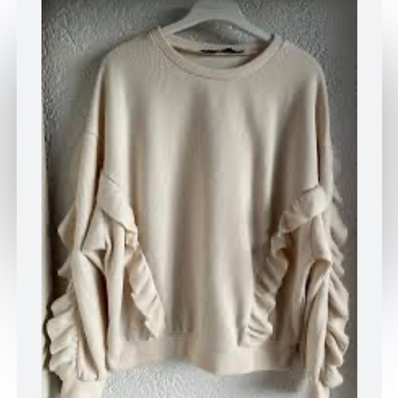 Madewell Women's Heather Ruffle Sweater - Picture 2 of 5